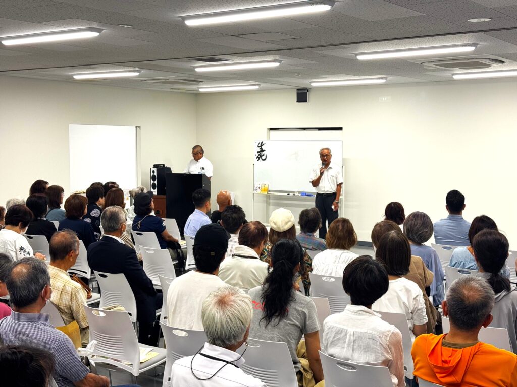 冒頭に当社代表がみなさまへお礼を伝えました